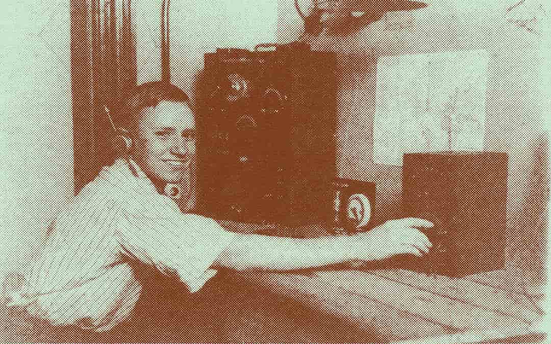 Youthful Radio Expert. Illinois Chicago, ca. 1922. Photograph.